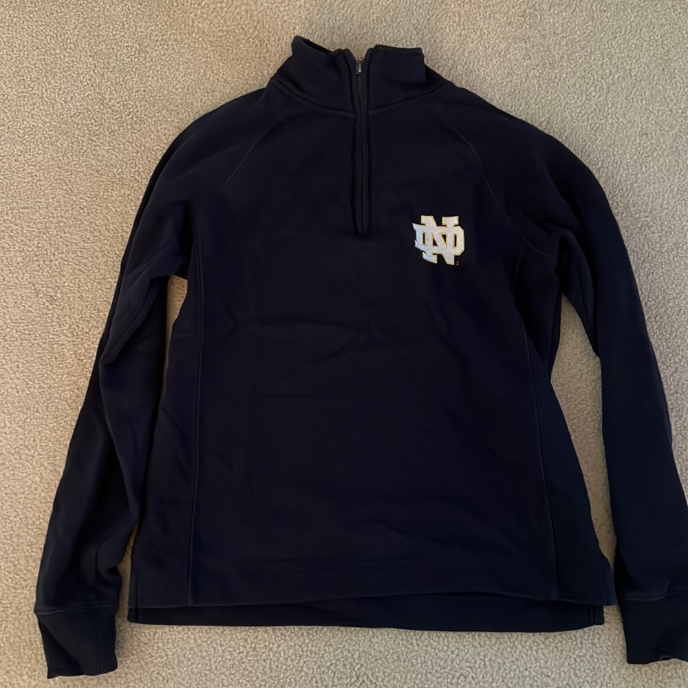 Notre Dame fleece pullover quarter zip
